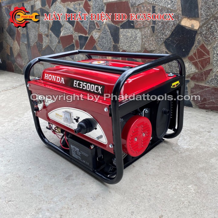 Máy phát điện EC3500CX có đề-Công suất 3.5Kw-Giảm âm,tiết kiệm nhiên liệu-Bảo hành 12 tháng