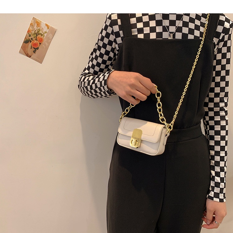 Túi mini nữ hot trend da mềm phối xích sang chảnh HH 399