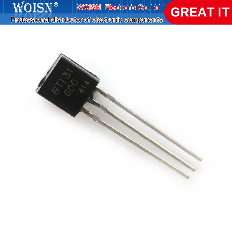 50 Cái / lốc BT131-600 BT131 TO-92 Triacs 600V 1A Mới Chính Hãng Còn Hàng