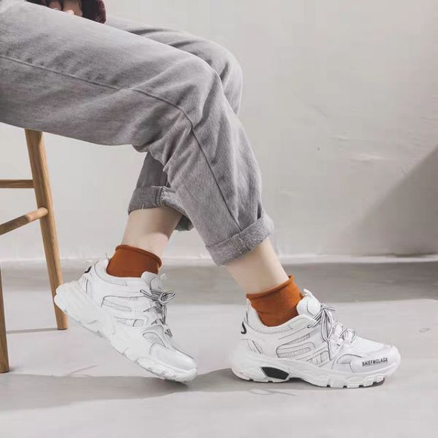 giày thể thao nữ kiểu dáng thời trang phong cách sneaker siêu phẩm cho hè 2019 mã B1