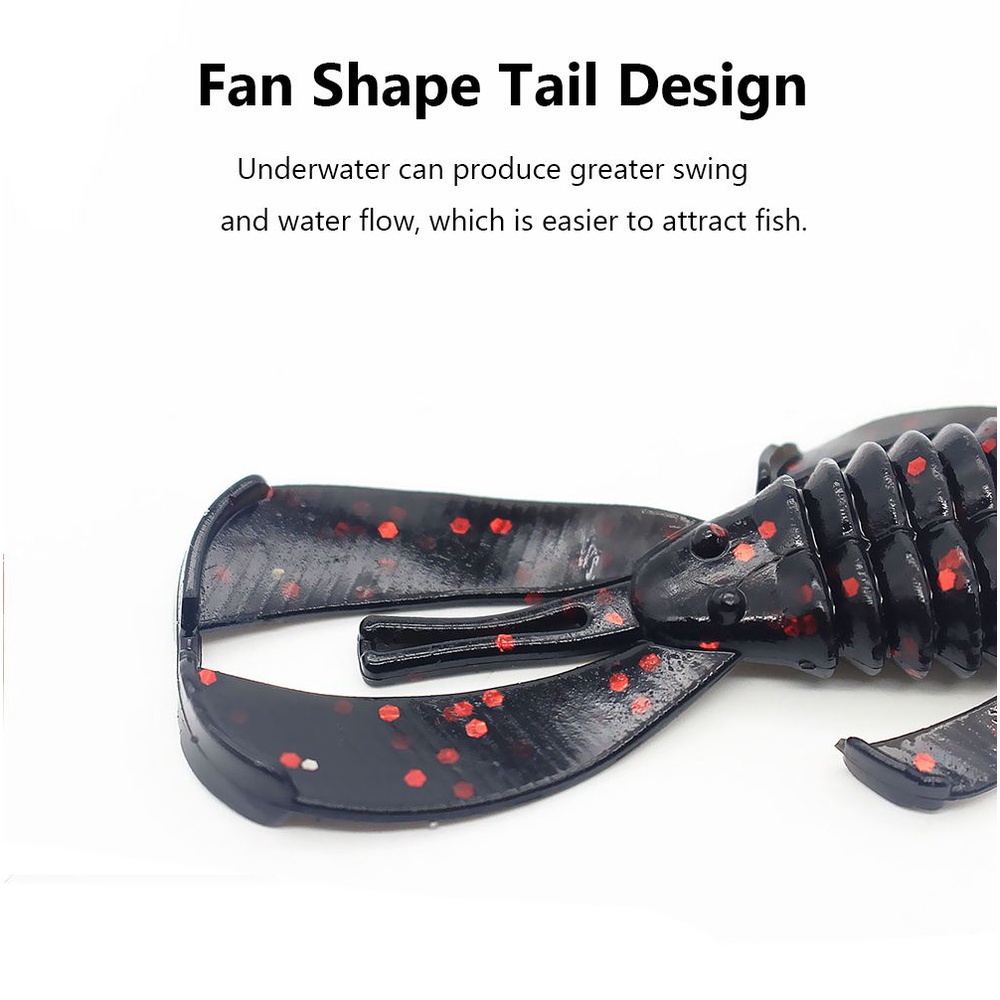 MUVAKO Bộ 10 Mồi Câu Cá Nhân Tạo Hình Giun 8cm 4.5g Mềm