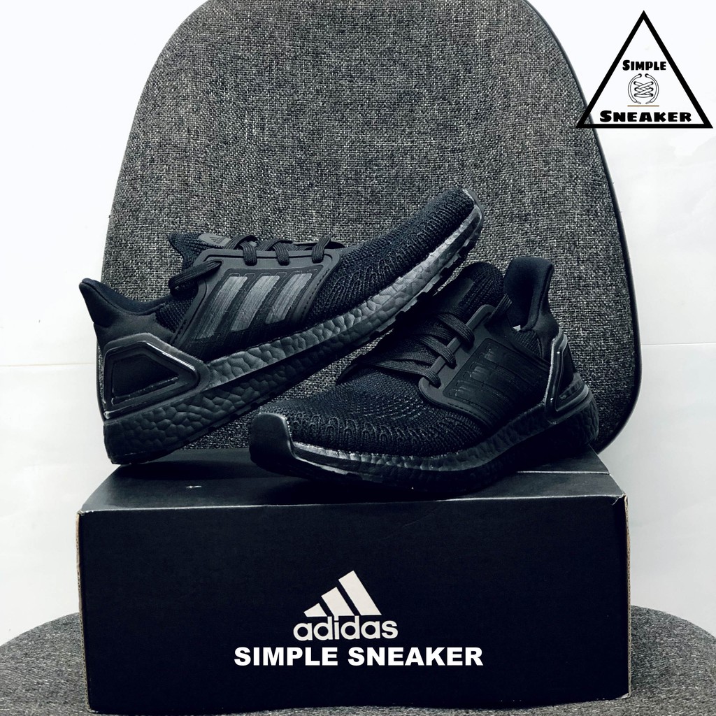Giày Ultra Boost 20 Chính Hãng🔴FREESHIP🔴Adidas Ultraboost 20 Triple Black- Giày Adidas Chạy Bộ Tốt Nhất Thế Giới EG0691