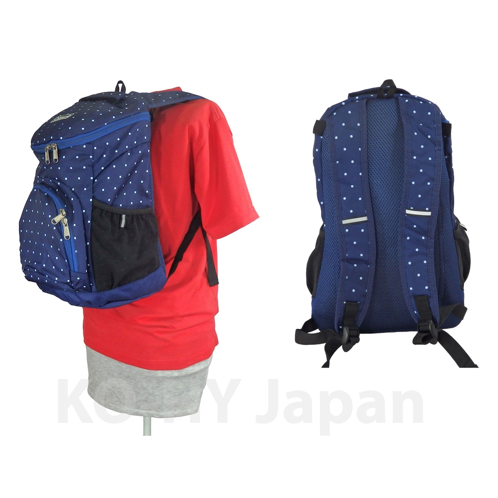 Ba lô Coleman Polka dot backpack màu xanh phiên bản nhỏ gọn tiện ích và chất liệu siêu nhẹ