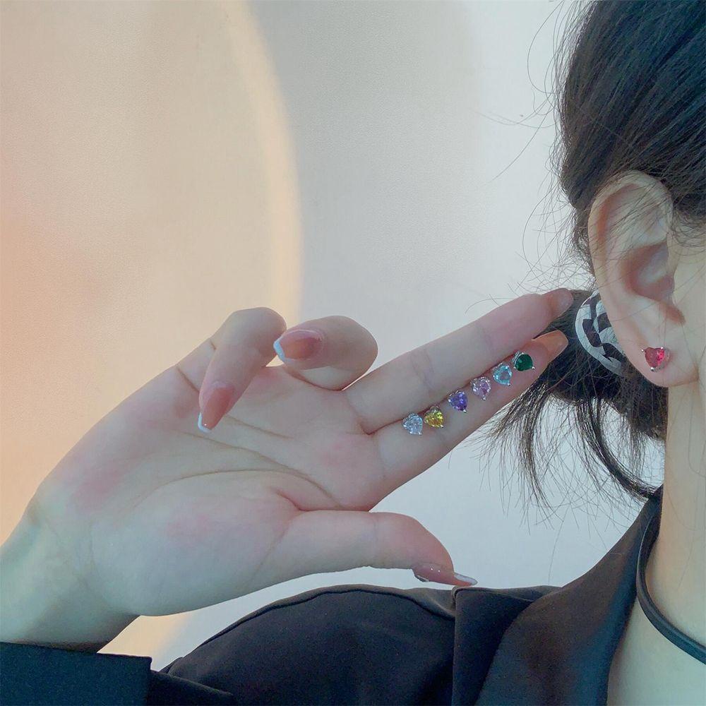 JARRED Bông Tai Mạ BạC HìNh TráI Tim ThờI Trang