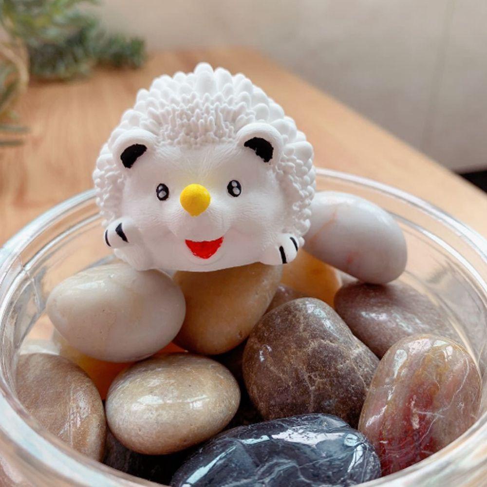 Khuôn Silicon Làm Xà Phòng Thủ Công Hình Nhím Gai 3D Dễ Thương