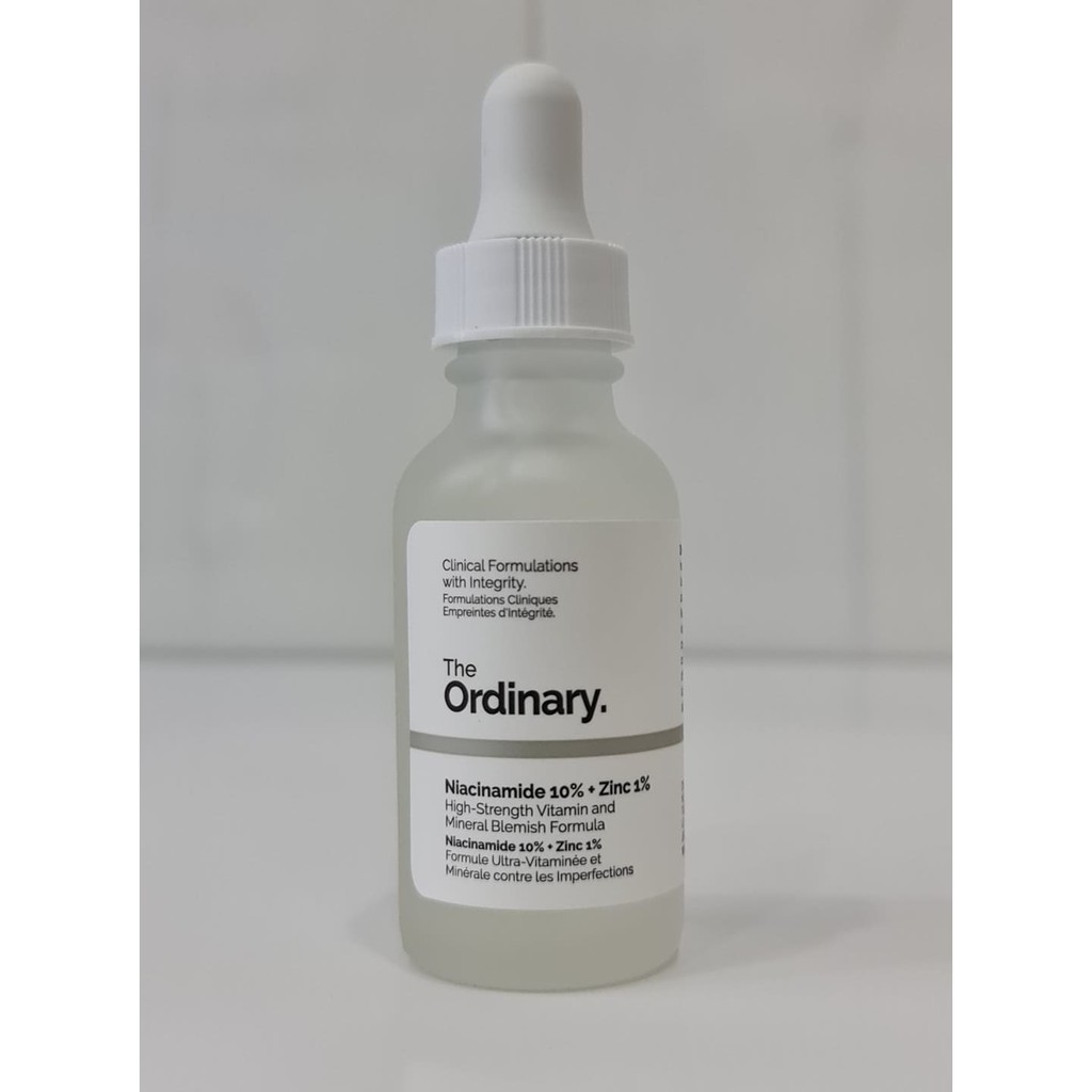 Tinh Chất Giảm Mụn Thu Nhỏ Lỗ Chân Lông Niacinamide 10% Và Zinc 1% The Ordinary 30ml