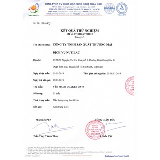 Yến Mạch Nhập Khẩu Nguyên Hạt Thùng 4,5kg
