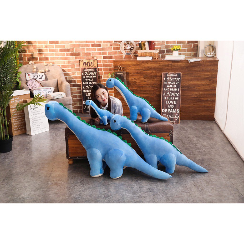 Khủng Long Nhồi Bông Cổ Dài Mềm Mại Dễ Thương 35 / 60 / 80cm