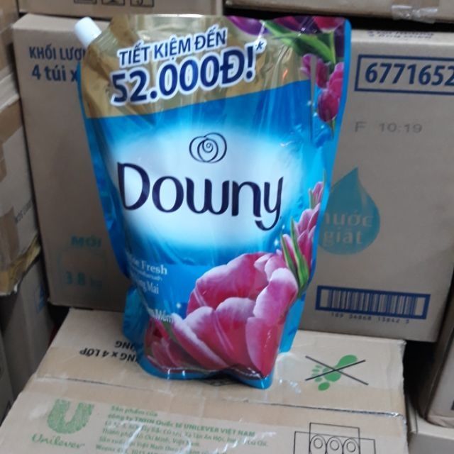 Nước xả vải Downy hương nắng mai túi 3L