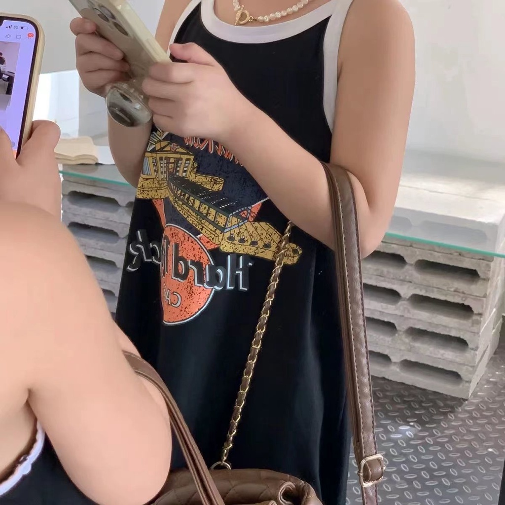 Đầm Hai Dây In Họa Tiết Thời Trang Mùa Hè Cho Bé Gái