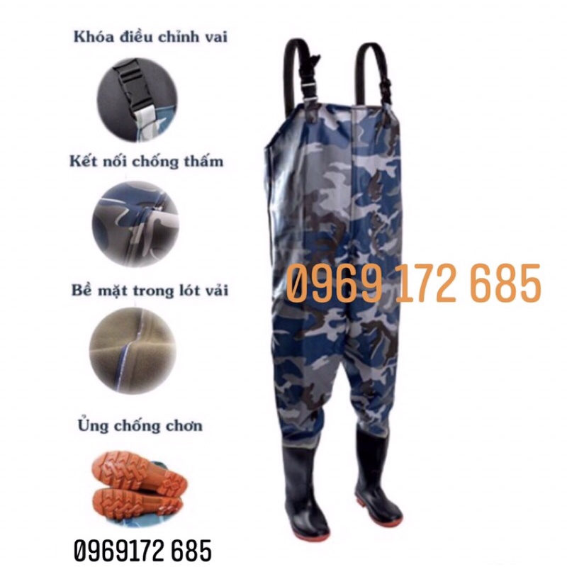 Quần áo lội nước loại dày nhất 1,1zem