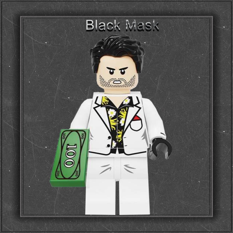 Bộ Đồ Chơi Lắp Ráp Mô Hình Nhân Vật Adam Shazam Màu Đen/Xám