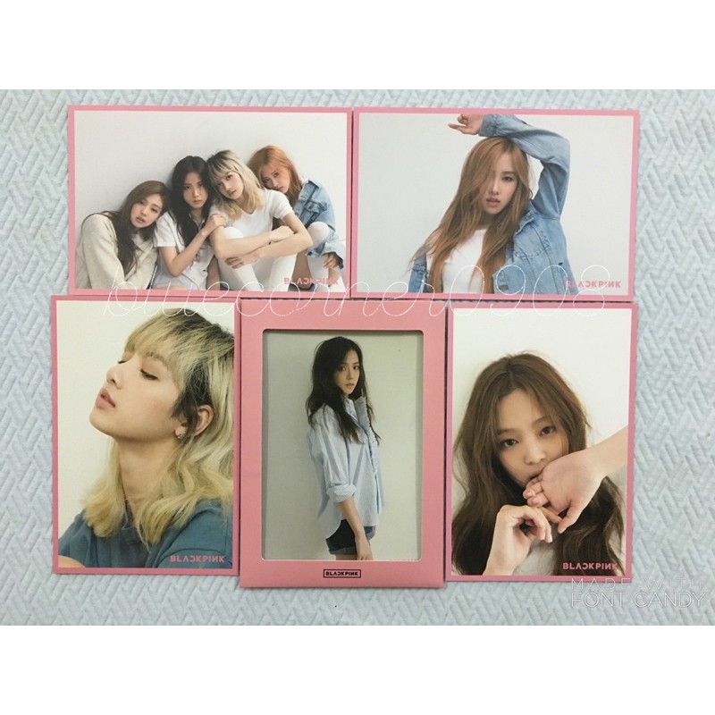 BLACKPINK postcard pre debut