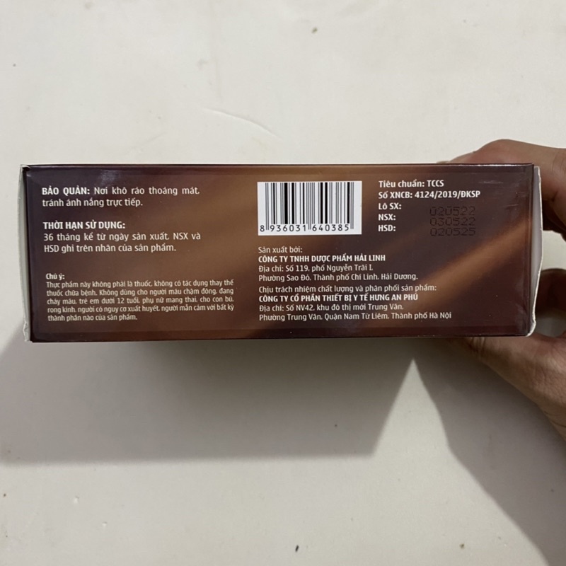 Viên ăn ngủ ngon An Hưng - Đông trùng hạ thảo - Linh chi giúp ăn ngon ngủ ngon - Dưỡng tâm an thần ngủ ngon giấc Hộp 60v