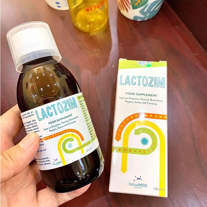 {Nhập Ý} Lactozim - Men Enzym giúp tăng cường tiêu hóa, giúp trẻ ăn ngon, tăng cường đề kháng (150ml)