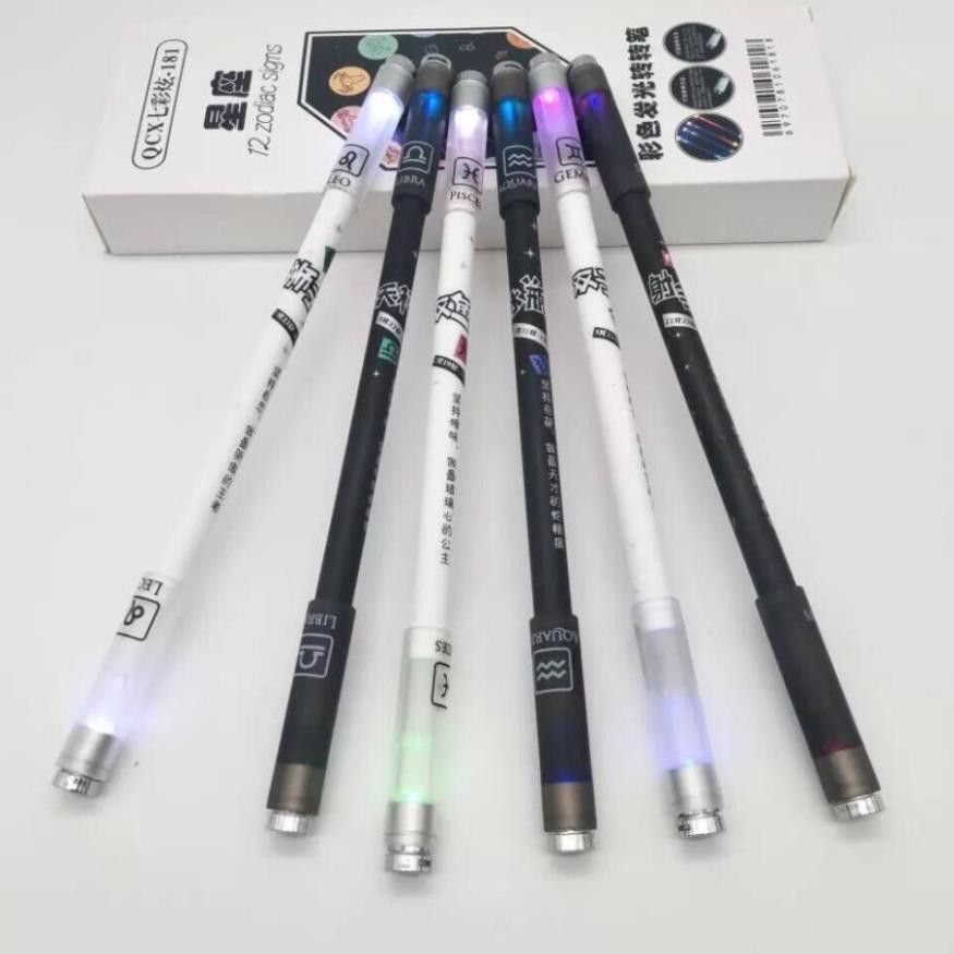 Bút Quay Bút quay nghệ thuật 12 Cung Hoàng Đạo - Có Đèn Led Siêu Sáng - Pen Spinning