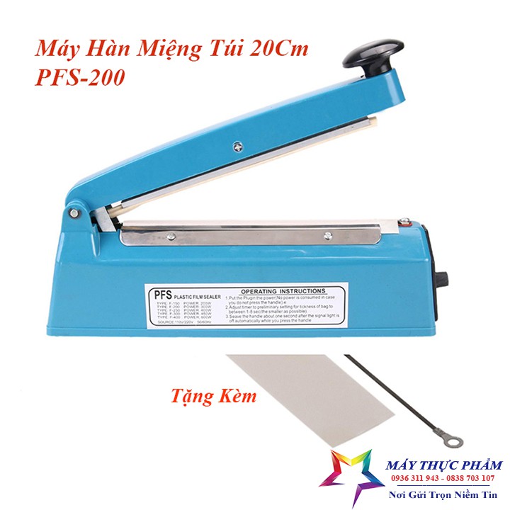 Máy Hàn Miệng Túi Đóng Gói Hàng Hóa PFS200