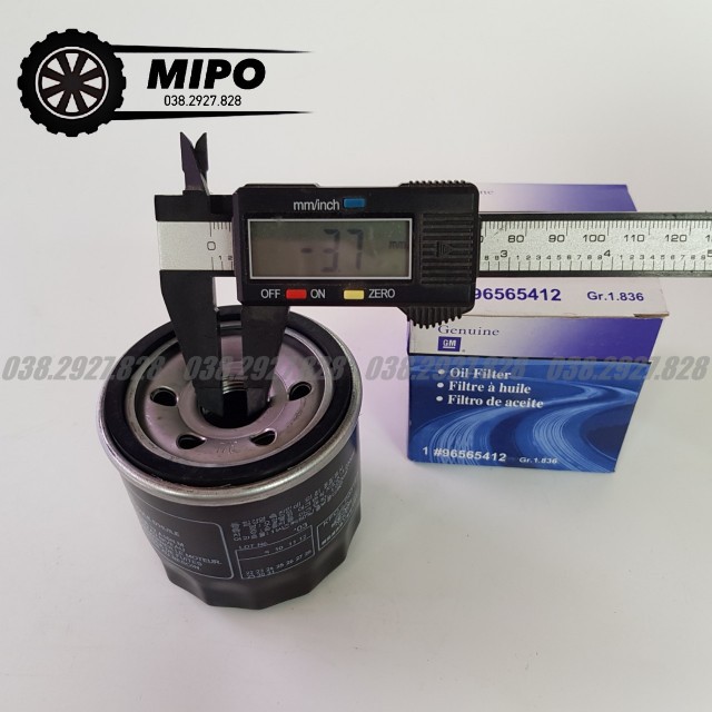 Lọc nhớt động cơ xe Matiz 1,2,3 (1998-2010), Spark(2008-2010) (Mã: 96565412/96570765/25183779)