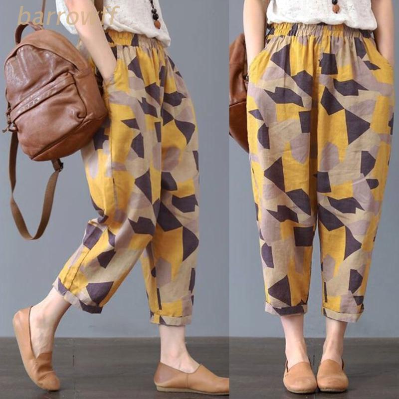 Quần Thụng Ống Rộng In Họa Tiết Phong Cách Bohemian Thanh Lịch Dành Cho Nữ