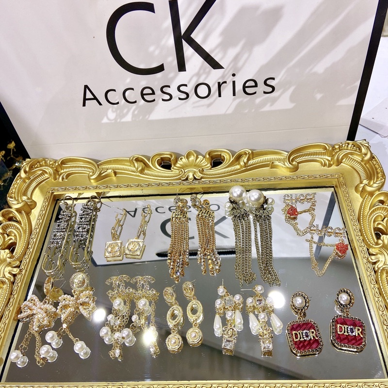 [Siêu Sale] Khuyên Tai Thương hiệu S925 CK Accessories Chuyên sỉ Phụ kiện