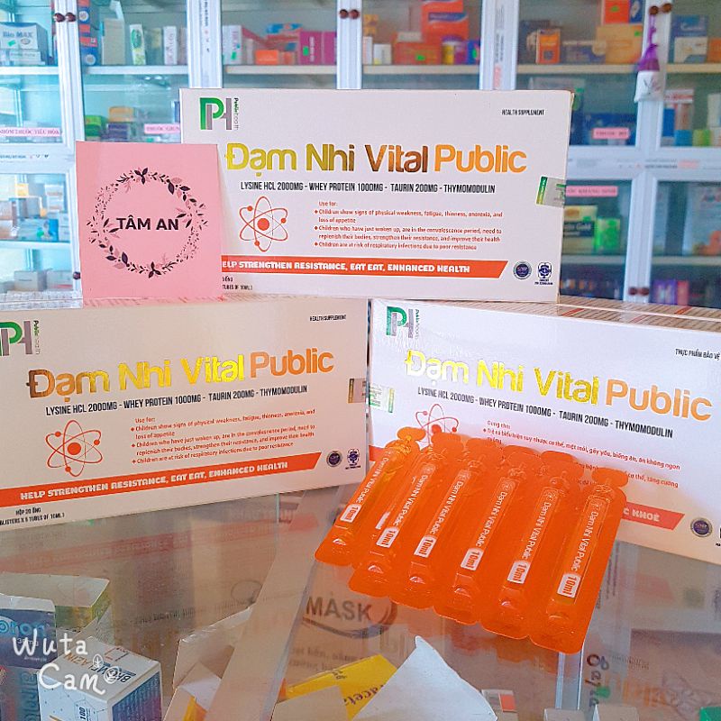 Đạm Nhi Tăng Đề Kháng Tăng Cân Vital Public - Siro Ăn Ngon - Tiêu Hóa Khỏe