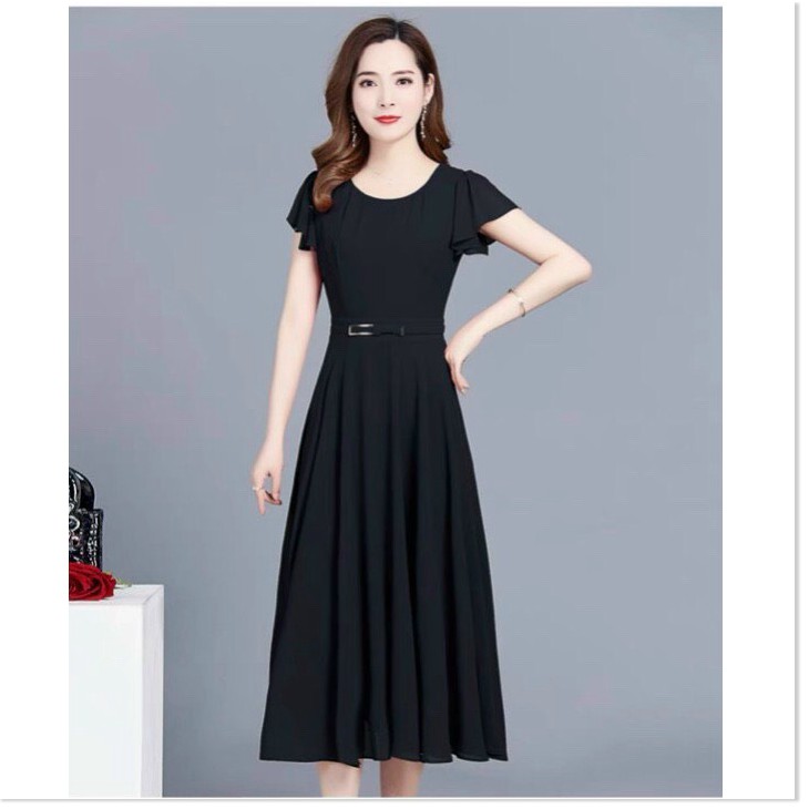 ĐẦM UMI NHÚNG TAY SIÊU XINH,THIẾT KẾ HỌA TIẾT TRƠN NHƯNG VÔ CÙNG SANG TRỌNG LANA FASHION