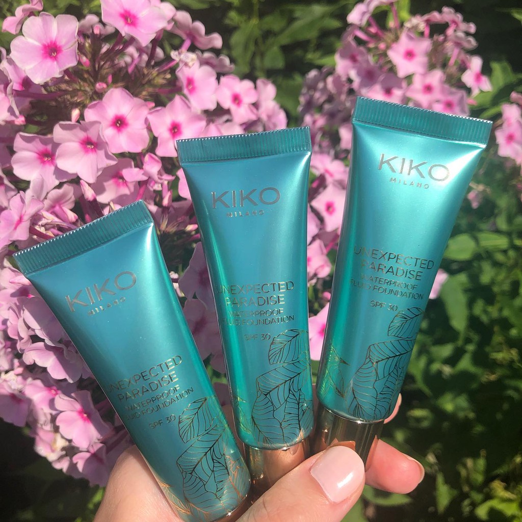 Kem nền dạng lỏng KIKO Unexpected Paradise Waterproof Fluid Foundation Spf 30