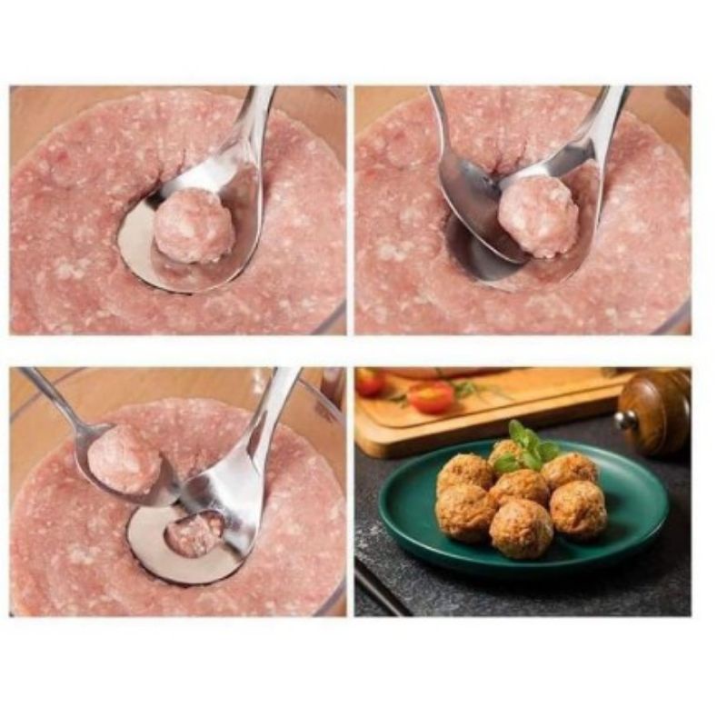 Thìa Làm Mọc, Thìa Làm Thịt Viên, Thìa Đa năng làm bằng inox cực xịn