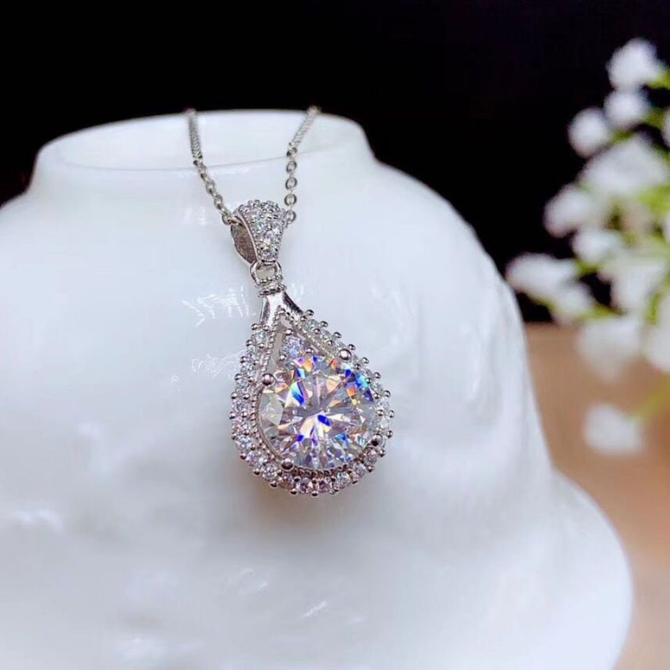 Vòng cổ Mặt Giọt Nước Đính Đá Zircon Thời Trang