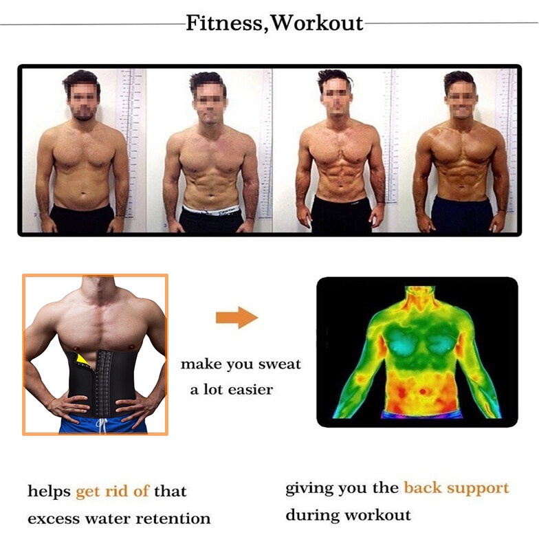 Đai Nịt Bụng Đốt Cháy Mỡ Thừa Chất Liệu Cao Su Tổng Hợp
