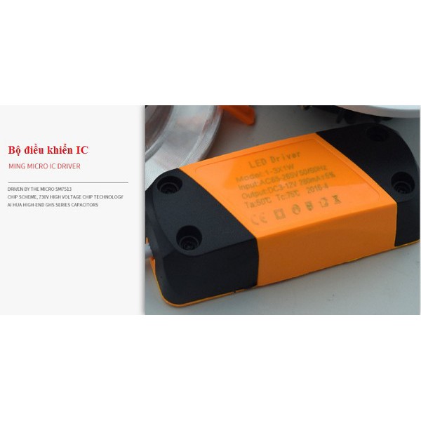 Đèn Led âm trần Chíp COB 9W | BigBuy360 - bigbuy360.vn