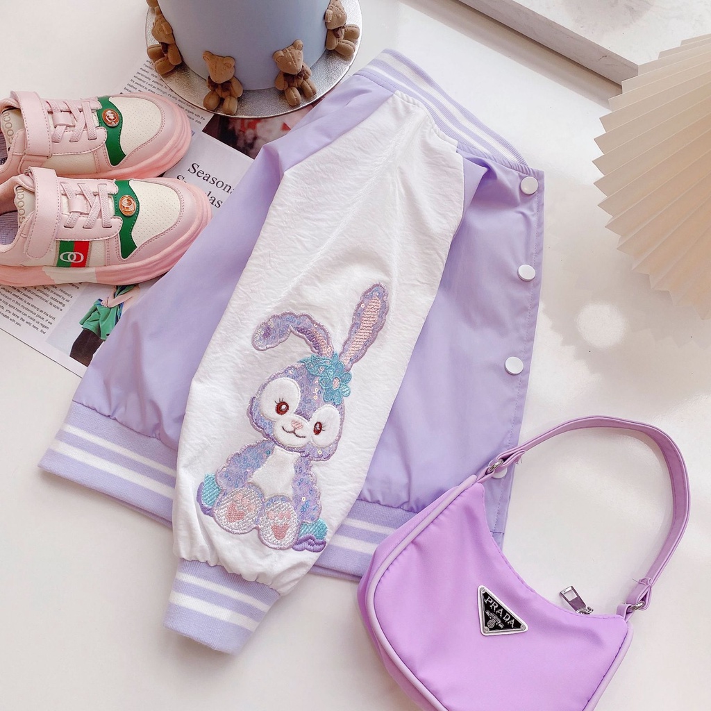 Áo bomber  trẻ em gái 7 8 9 11 12 tuổi☑️ Áo khoác bo☑️Thời trang size đại 25kg 30kg 35kg 40kg