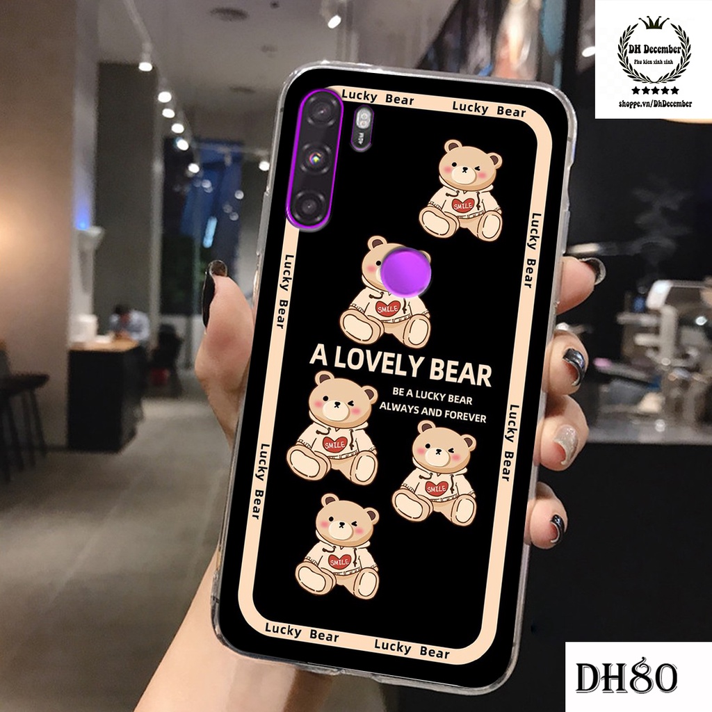 Ốp lưng Vsmart ACTIVE 3 in hình 3D lucky, gấu Beer xinh xắn - KHÔNG NÊN BỎ LỠ