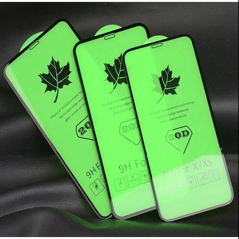 Kính Cường Lực 20D HD Bảo Vệ Màn Hình Cong Cho IPhone 14 12 13 Pro MAX 11 Pro X XS MAX Mini Xr 7 8 6 / 6s Plus SE2020 9H