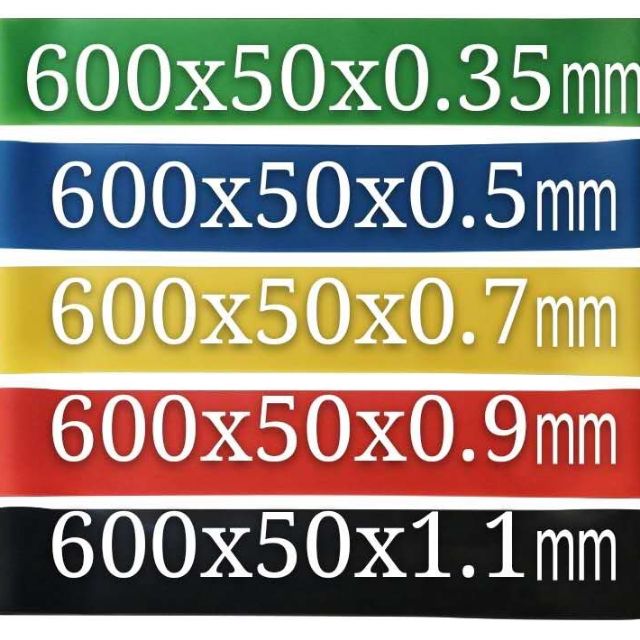 Bộ 5 dây chun kháng lực mini band