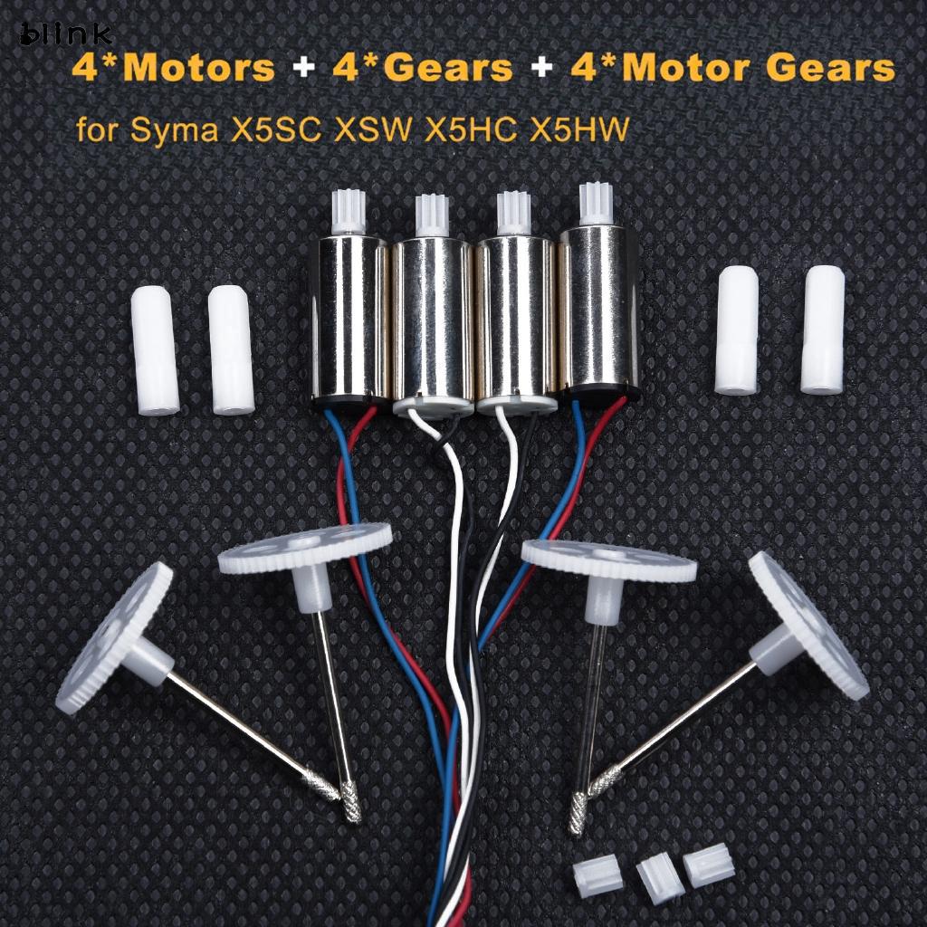 Set 4 mô tơ động cơ và bánh răng cho Syma X5HC X5HW RC chuyên dụng