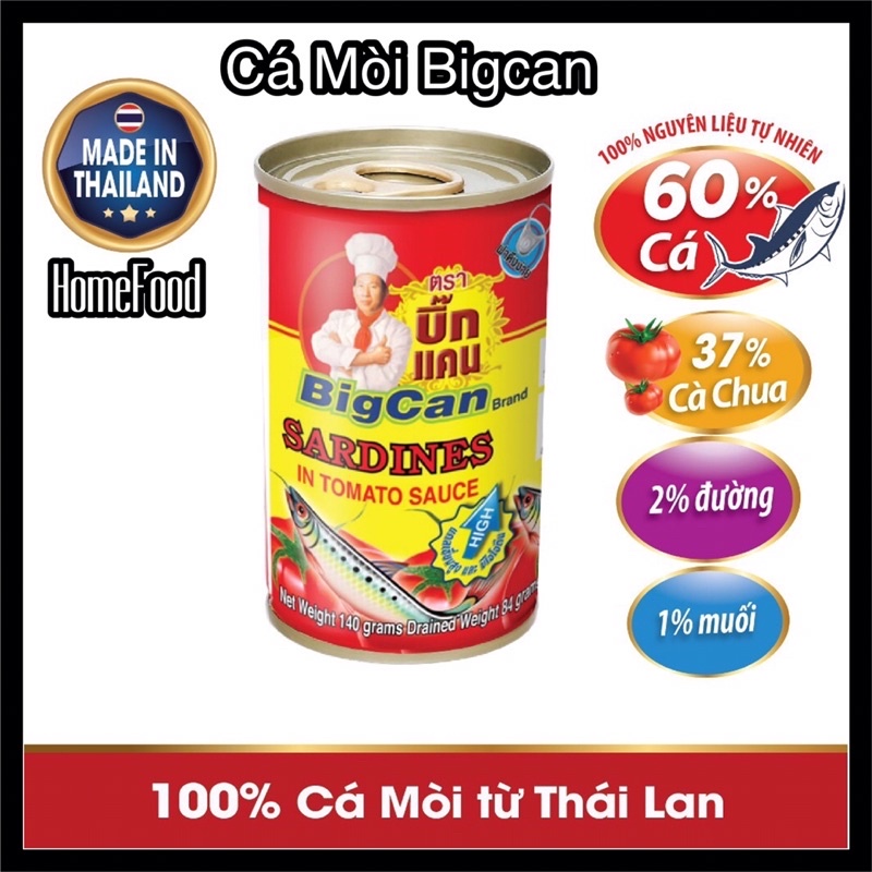 10 Hộp Cá mòi Thái Lan(140g)