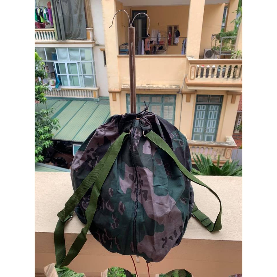 Balo lồng bẫy rằn ri 2 mặt