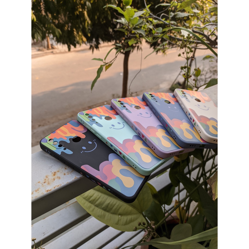 Bphone A40 A50 A60 Vsmart Joy 3 Active 3 Star 5 Aris Ốp TPU viền vuông Smile