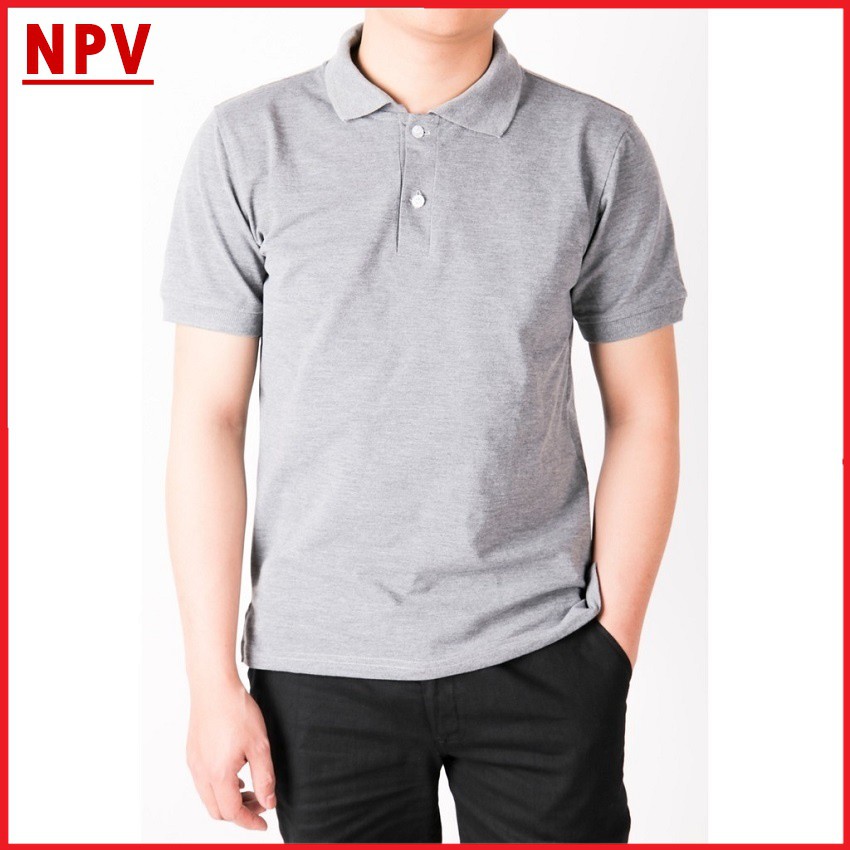 Áo polo nam cổ bẻ NPV ngắn tay, áo phông nam vải thun coton không nhăn nhiều màu | WebRaoVat - webraovat.net.vn