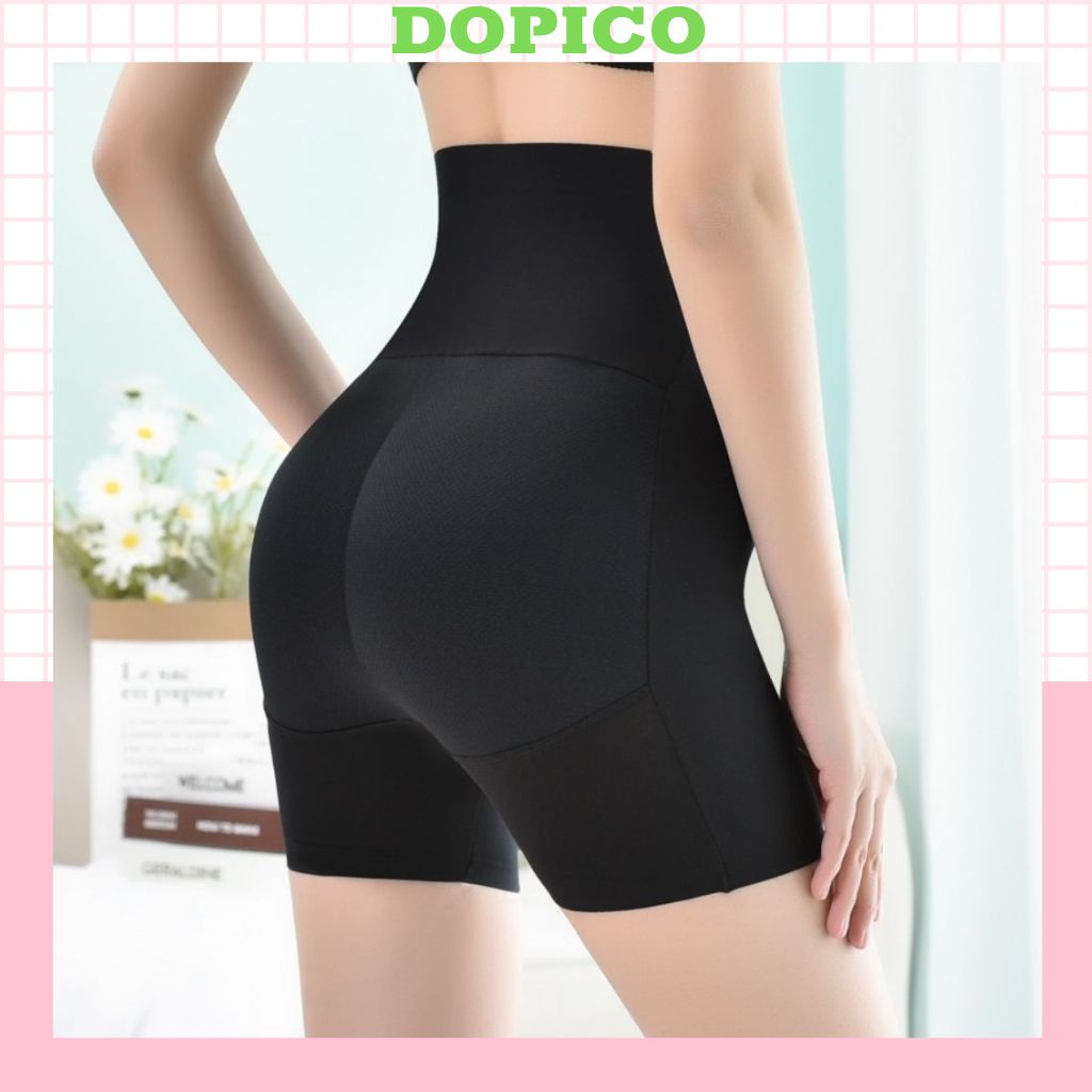Quần nâng mông - hông cạp cao đúc su mềm mại thoáng khí, Quần gen nịt bụng giảm eo thon gọn DOPICO N9389