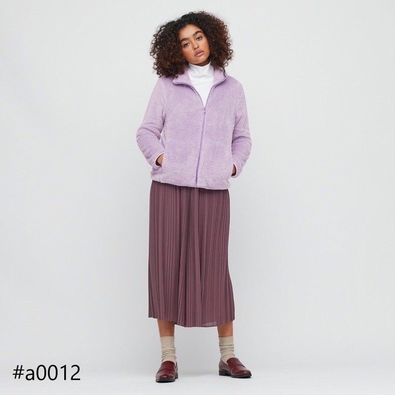 Áo khoác lông cừu 2 mặt uniqlo nữ