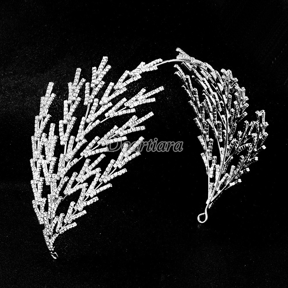 Băng Đô Cài Tóc Đính Đá Thời Trang Cho Cô Dâu