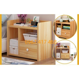Táp đầu giường mini,tủ để đồ decor phòng ngủ, kệ táp đầu giường gỗ,tủ kệ để đầu giường MDF, kệ để đồ mini đă năng, kệ gỗ