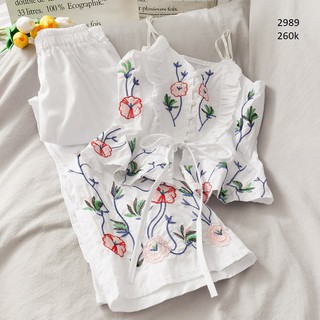 Set Thêu Hoa Nổi