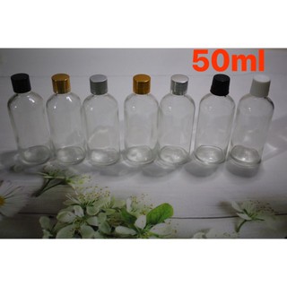 CHAI THUỶ TINH TRONG 50ML NẮP NHỎ GIỌT ĐỰNG TINH DẦU