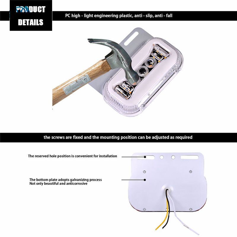 Đèn LED Tín Hiệu Gắn Bên Hông Xe Hơi / Xe Tải 24v Thiết Kế Tiện Dụng