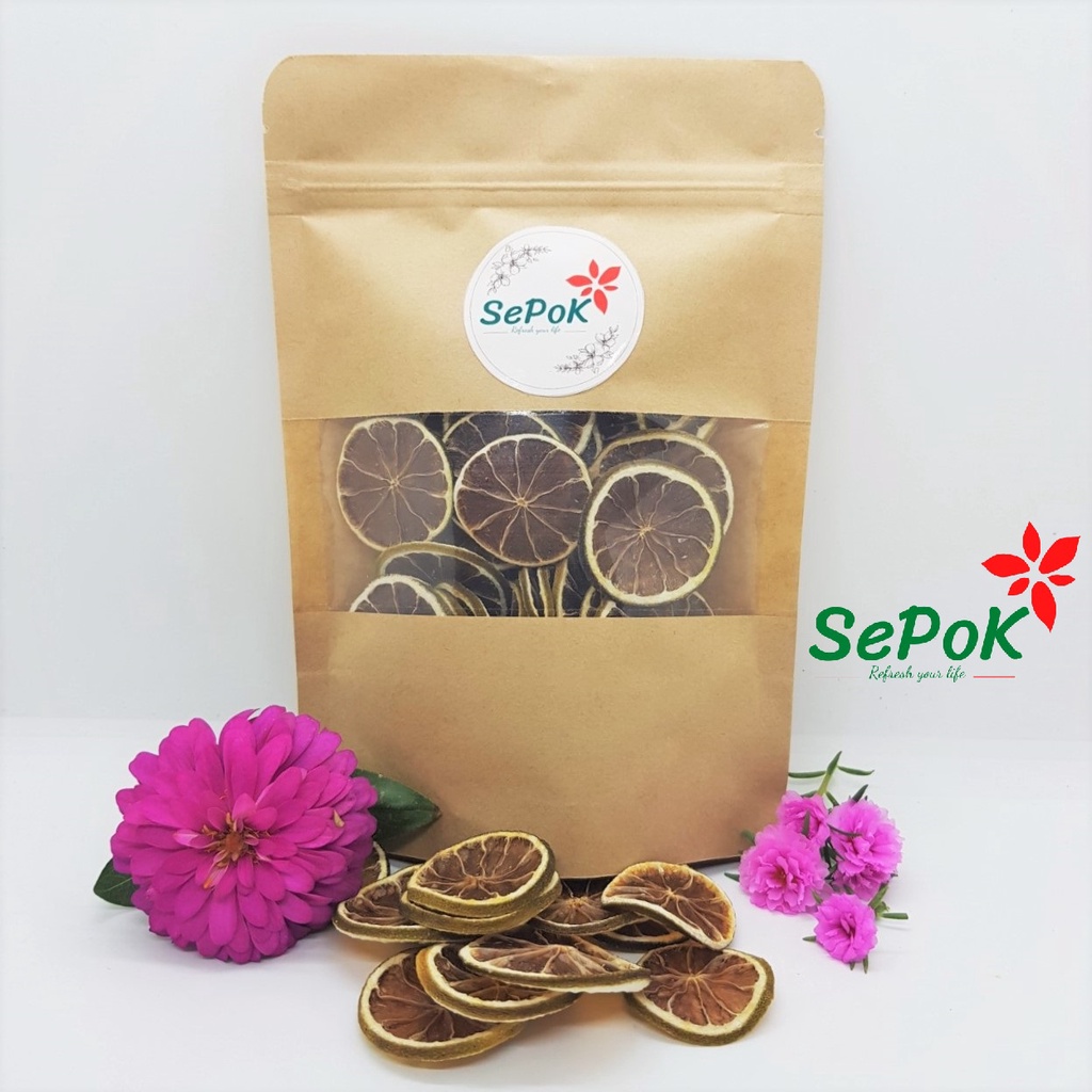Chanh Tươi Thái Lát Sấy Khô Loại I -  50g/100g - Làm Trà Thanh Nhiệt, Bổ Sung Vitamin, Giữ Dáng, Đẹp Da - SePok