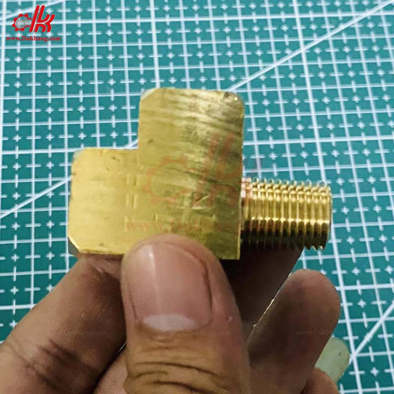 Tê xéo thau - Ngã ba ren trong ren ngoài hong