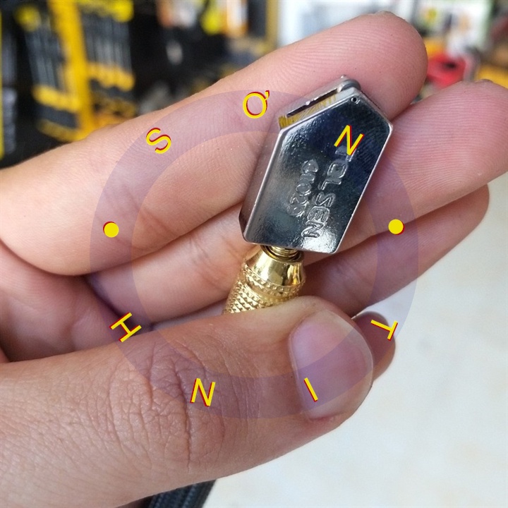 Dao cắt kính công nghiệp tolsen 41029 glass cutter (175mm)